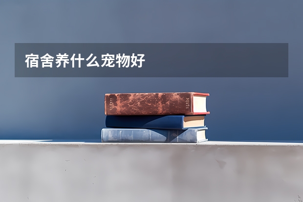 宿舍养什么宠物好