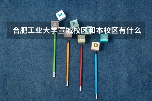 合肥工业大学宣城校区和本校区有什么区别