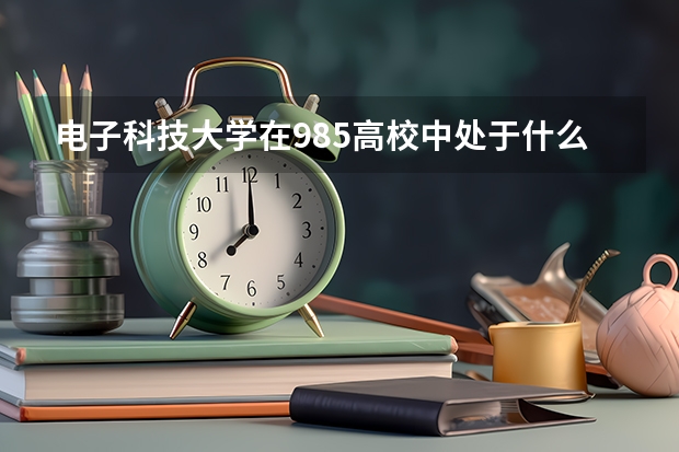 电子科技大学在985高校中处于什么水平？