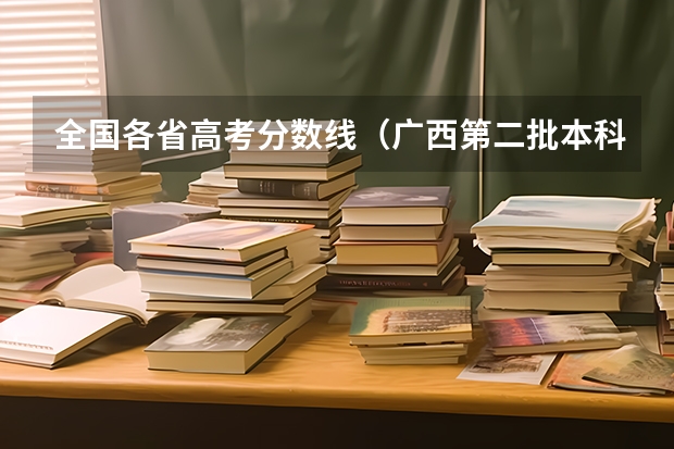 全国各省高考分数线（广西第二批本科预科批分数线）