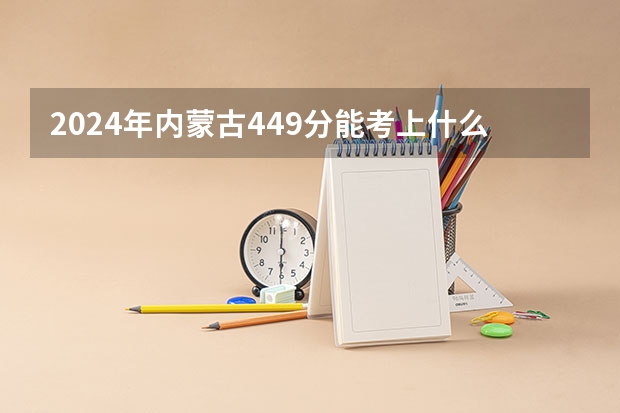 2024年内蒙古449分能考上什么大学？