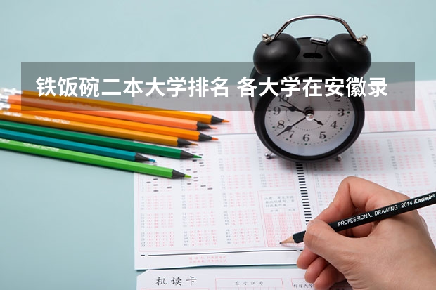 铁饭碗二本大学排名 各大学在安徽录取分数线2023