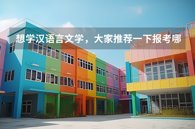 想学汉语言文学，大家推荐一下报考哪所学校好呢？