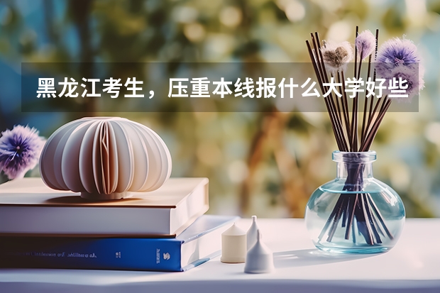 黑龙江考生，压重本线报什么大学好些