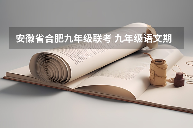 安徽省合肥九年级联考 九年级语文期末试卷(合肥市