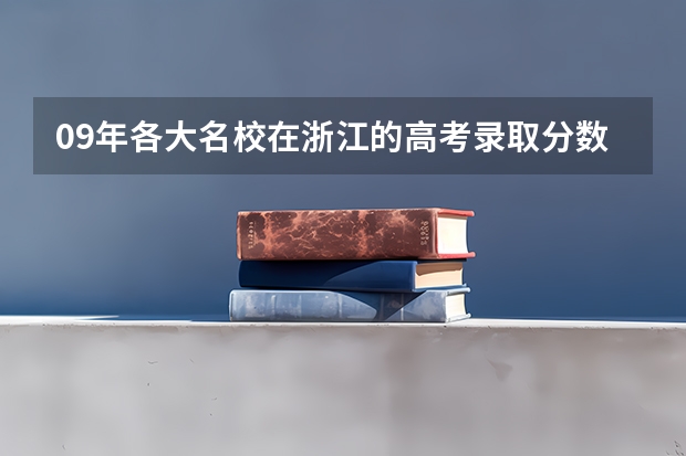 09年各大名校在浙江的高考录取分数线（哪3所985大学，地理位置好，录取分数低，值得报考？）