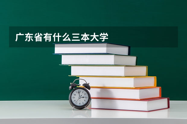 广东省有什么三本大学