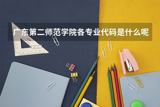 广东第二师范学院各专业代码是什么呢？