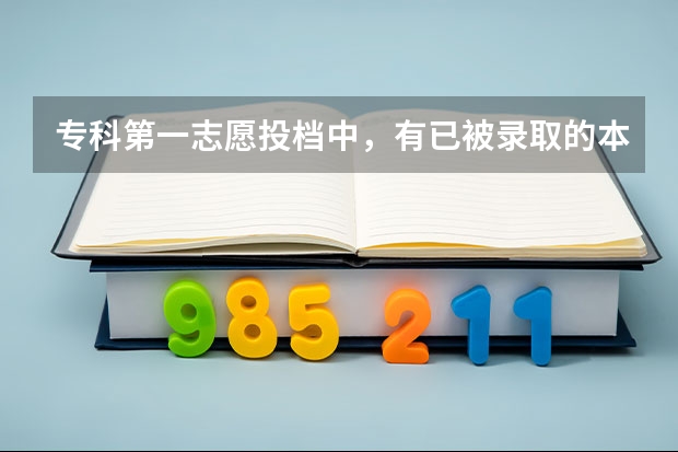 专科第一志愿投档中，有已被录取的本科生吗