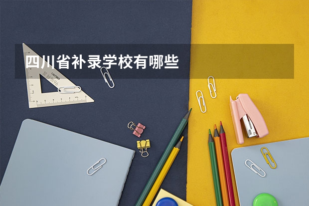 四川省补录学校有哪些