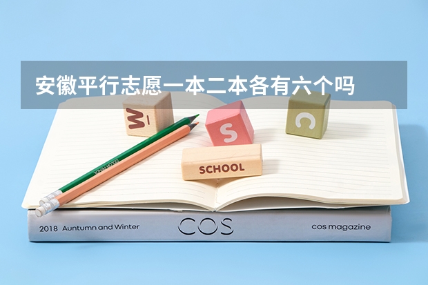 安徽平行志愿一本二本各有六个吗