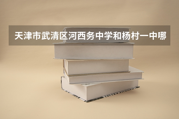 天津市武清区河西务中学和杨村一中哪个质量好一些