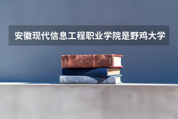安徽现代信息工程职业学院是野鸡大学吗