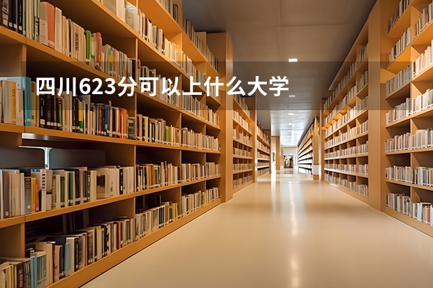 四川623分可以上什么大学