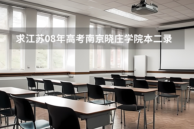 求江苏08年高考南京晓庄学院本二录取分数线。谢谢 晓庄师范2023分数线