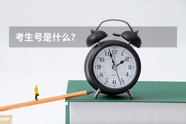 考生号是什么？